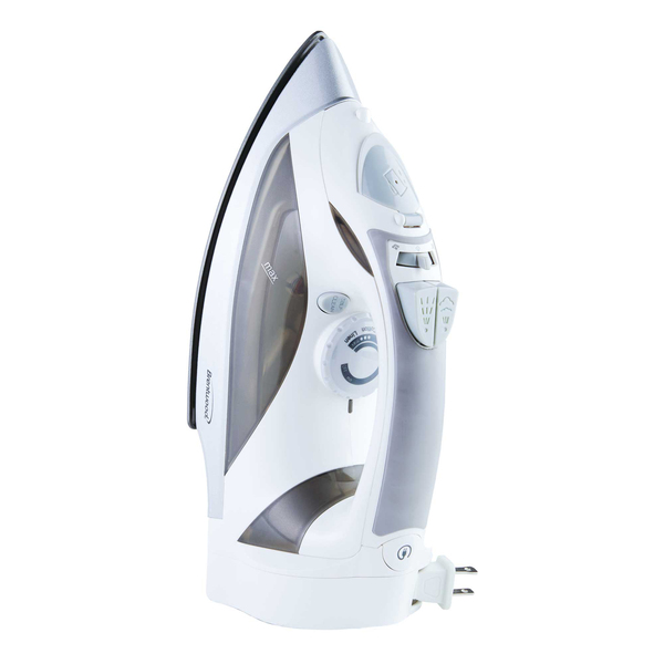 Brentwood MPI-59W 1,200-Watt Nonstick Steam Iron with Retractable Cord (White)