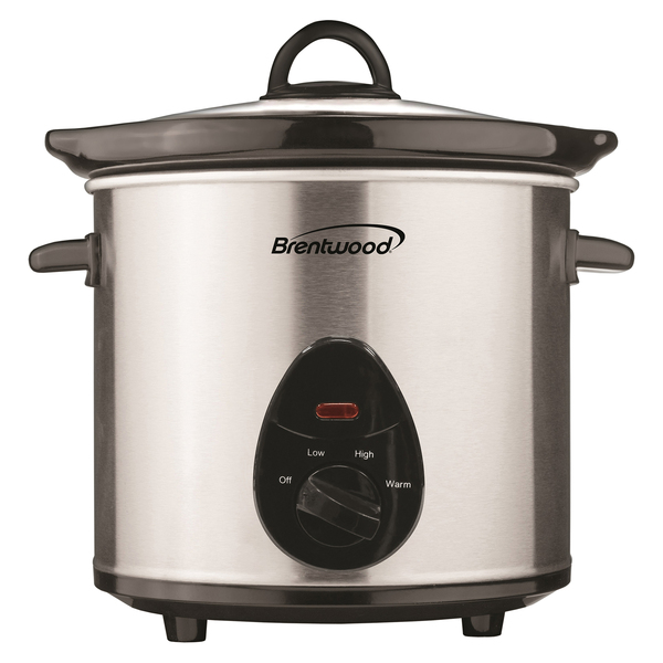 Brentwood SC-130S 3-Qt. 170-Watt Slow Cooker (Stainless Steel)